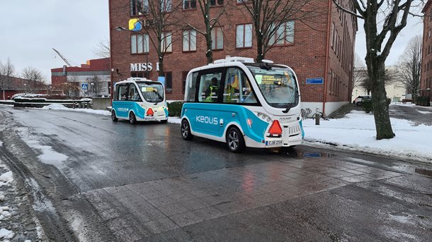 Keolis Zweden test autonome, elektrische voertuigen in Göteborg